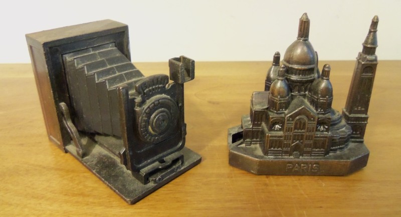 2 Metal Diecast Pencil Sharpeners: SACRE-COEUR PARIS FRANCE; Camera