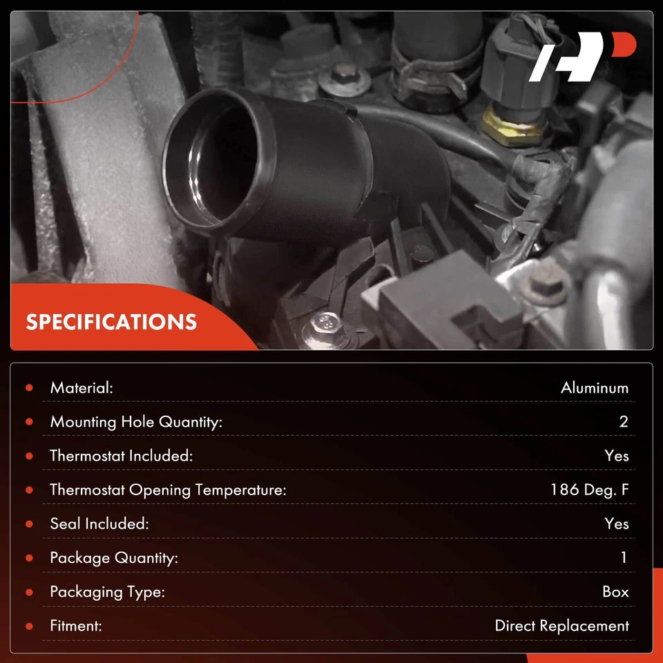 Conjunto de carcasa de termostato de refrigerante de motor para Chevrolet 1999-2003 GMC Sierra 1500 Foto 2 de 4