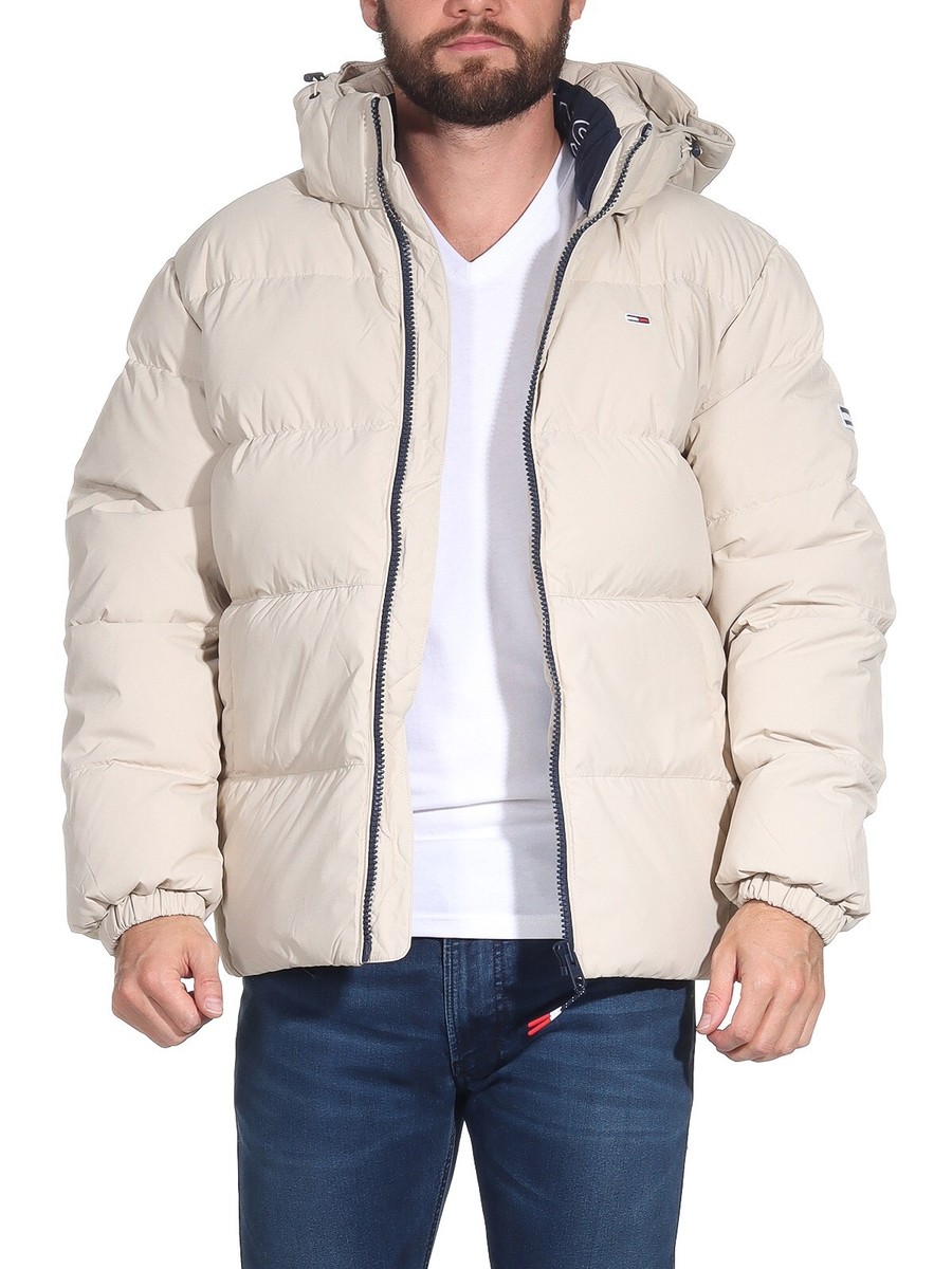 Down Jacket Essential Daunenjacke Mit Abnehmbarer Kapuze