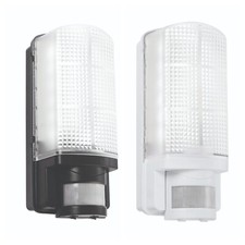 LED Outdoor Bulkhead Light with PIR Motion Sensor 6W Daylight 6000K Saxby