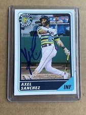 Axel Sanchez Everett Aquasox 2024 Autographed Card Seattle Mariners Signed
