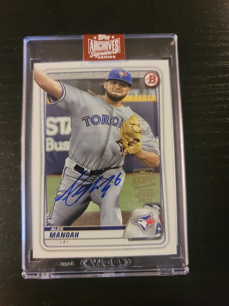 2023 Topps Archives Signature Series Alek Manoah Auto /92 Blue 