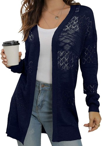 Summer Cardigan Loose Soft Drape Oute 