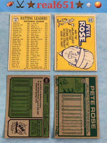 1970+ PETE ROSE Vintage Lot x 108 | Topps #61 458 1974 300 1977 450 | Reds Batch - Picture 4 of 12