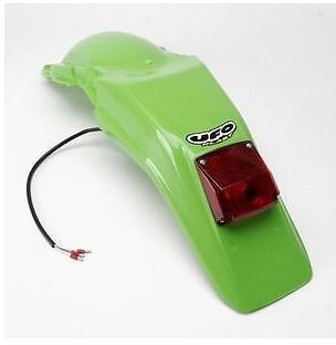UFO Plastics UFO Rear Fender With Light 95-06 KDX200 97-05 UFO Plastics UFO Rear Fender With Light 95-06 KDX200 97-05