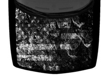 Grunge American US Flag Smoke Distressed Truck Hood Wrap Vinyl Car Decal Graphic