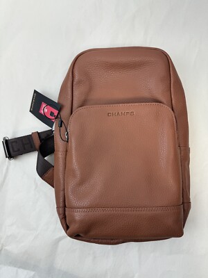 Sling Bag Champs Side Bag CHAMPS Onyx Leather Cross Body Bag