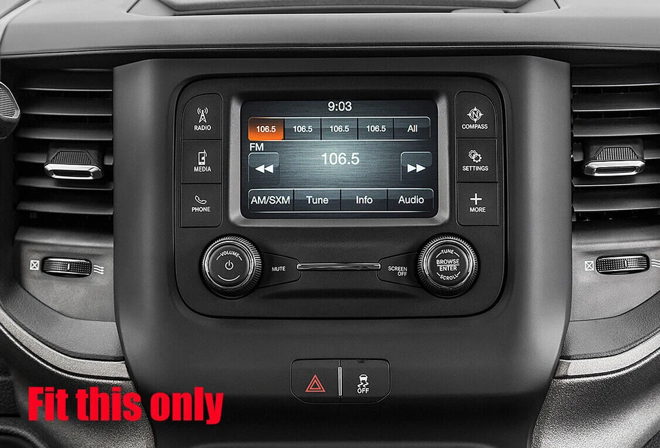 For Ram 1500 2500 3500  Radio Upgrade 2019-2023 Carplay er Android Ready +Camera - Image 3 of 4