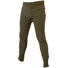 Original Bundeswehr Unterhose lang gebraucht Oliv BW Unterhose Winter Armee
