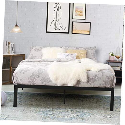 14 Inch Metal Platform Bed Frame,Heavy Duty Steel Slat/Noise Free&No Box