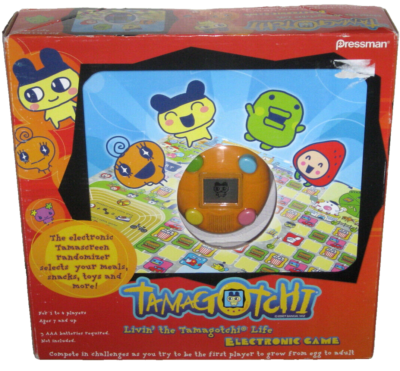 Livin the Life Orange Tamagotchi Electronic Board Game RARE 2007