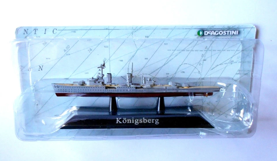 Die Cast Kriegsschiffe - Königsberg - Maßstab 1/1250 Deagostini [15]