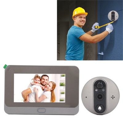 New 1080P Peephole Video Doorbell Camera Wifi Door Bell Viewer - Main Image