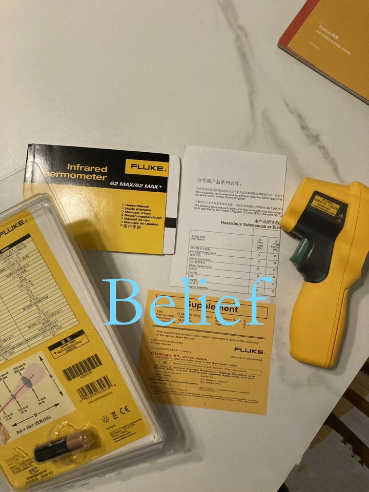 1pc FLUKE 62max Brand new Laser infrared thermometer Fast delivery DHL - Image 3 of 3