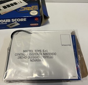 NES FOUR SCORE NINTENDO EUROPE MATTEL ITA BOXED NES PAL VINTAGE 1985 NEVER USED