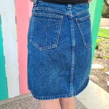 Vintage 26" Calvin Klein Jean Skirt