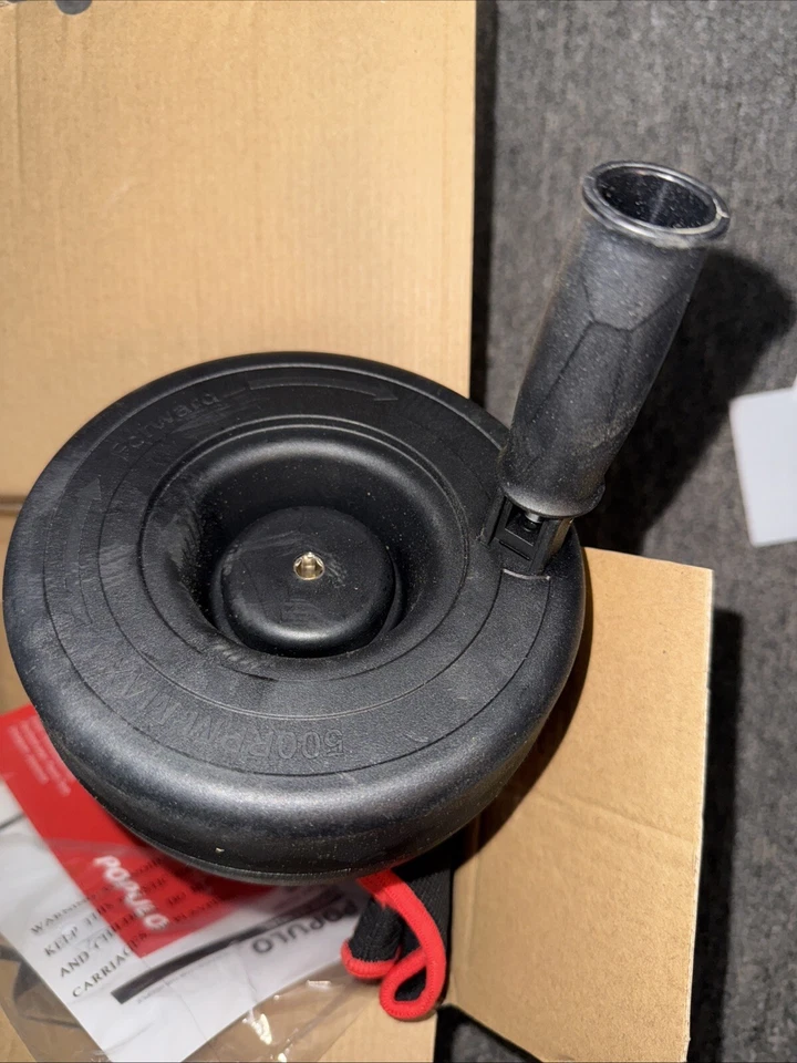 POPULO Drain Auger, Plumbing Snake W/Gloves, 3/4"-2" Pipe Snake Drain Clog 16.4' - Image 4 of 4