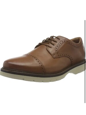 Clarks Bayhill Cap Oxford Clarks Mens 261579097 Bayhill Cap Oxford, Stone Nubuck, 9.5  main image 2