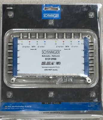 Schwaiger Schwaiger SAT-Multischalter 9 auf 8, B159 0988
