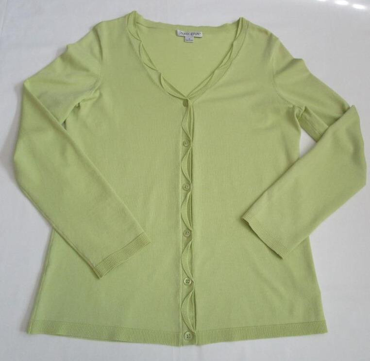 Pendleton Women's Sz S Light Green Button Front S… - image 1