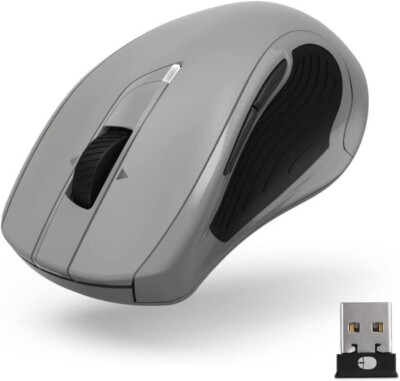 hama MW-800 V2 Maus wireless optisch Funkmaus 600-3200 DPI kabellos hellgrau
