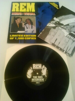 REM - AUDIO VISUAL LP + 24 PAGE BOOK EX!!! RARE LTD UK BESPOKE # 0386 OF 1500