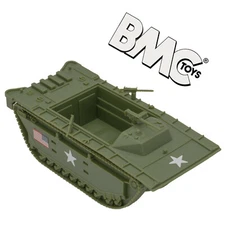 BMC WW2 USMC Amtrac LVT-2 1:32 Scale Amphibious Vehicle for Plastic Army Men