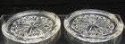 Pair of Baccarat Crystal Rosace 5 Inch Decanter Coasters