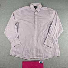 Stafford Travel Performance Super Shirt 17 Plaid Button Up Long Sleeve Mens