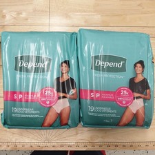Depend Fresh Protection Women's Underwear, Small, 38ct Free Shipping 