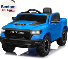 Licensed Ram 1500 Ride on Toys for Kids 4-8, Ride-On Electric Car for Kids with
