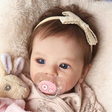 Reborn Baby Doll Realistyczna dziewczynka Otwarte oczy, 48CM Realistyczne szczeniak...