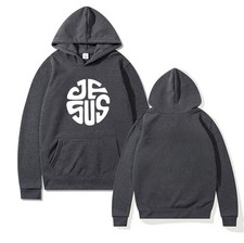 Jesus Christ Graphic Hoodie Christian Faith Religious Apparel Unisex