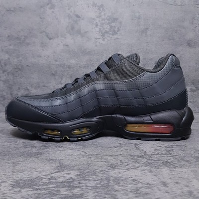 NIKE Air Max 95 Shoes Mens Size 15 Black Anthracite Grey Orange