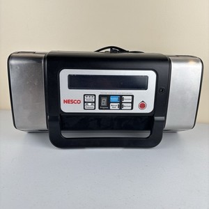 Nesco VS-12 Deluxe Vacuum Sealer 130 Watts Viewing Lid Compact TESTED