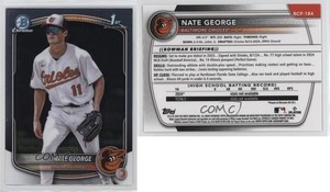 2025 Bowman Chrome Prospects Nate George #BCP-184