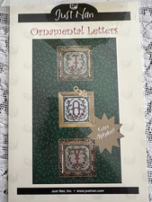 Just Nan- Ornamental Letters Chart- Has Entire Alphabet!