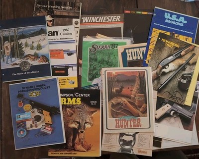 VTG 1980s Firearms Catalogs CVA Colt Mossberg Thompson Interarms Charter Arms