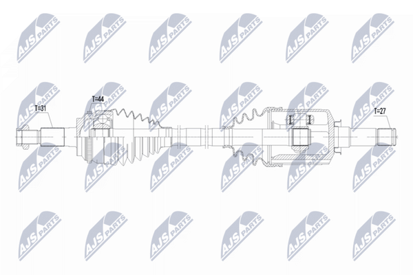 NTY NPW-FR-210 Antriebswelle Vorne Links FüR Ford USA-image