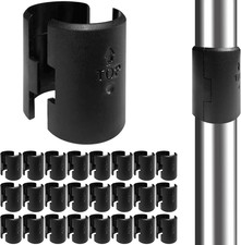 28 Pack Plastic Metal Shelf Clips Shelving Sleeves Replacements 14 Pairs