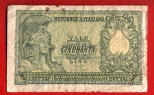ITALY 50 LIRE CIRCULATED