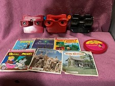 Lot of 3 vintage viewmasters and some gaf reels