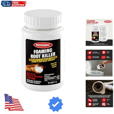 FRK-1LB Foaming Root Killer, Clears Pipes and Stops New Growth, Safe for All ...