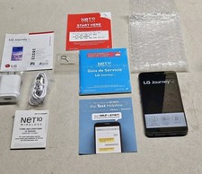 LG Journey LTE L322DL- Black Net 10 Android Smartphone KIT Open Box Never Used