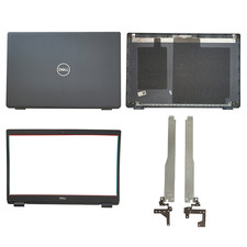 Black LCD Back Cover  Bezel  Hinges For Dell Latitude 3510 E3510 8XVW9 08XVW9