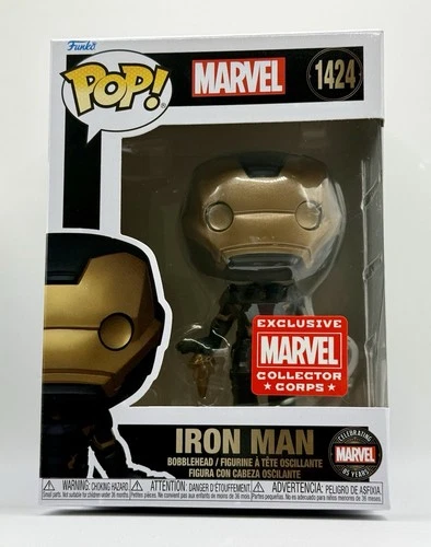Funko- Marvel- Iron Man- #1424- Collector Corps Exclusive - W/ Protector