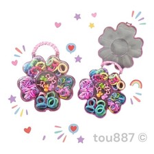 Hair Accessories Set Flower Storage Case Girls Hair Ties Clips Gift Box