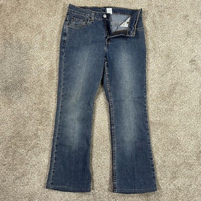 Levis Jeans 6M Denim blue bootcut lower rise stretch Womens casual Vintage