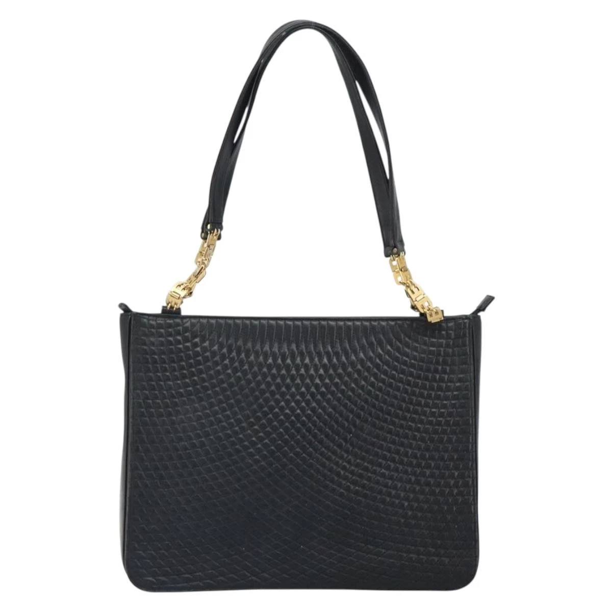 Sac à Main BALLY Vintage En Cuir Noir - Sac Porté épaule Et Main Occasion Très Bon état