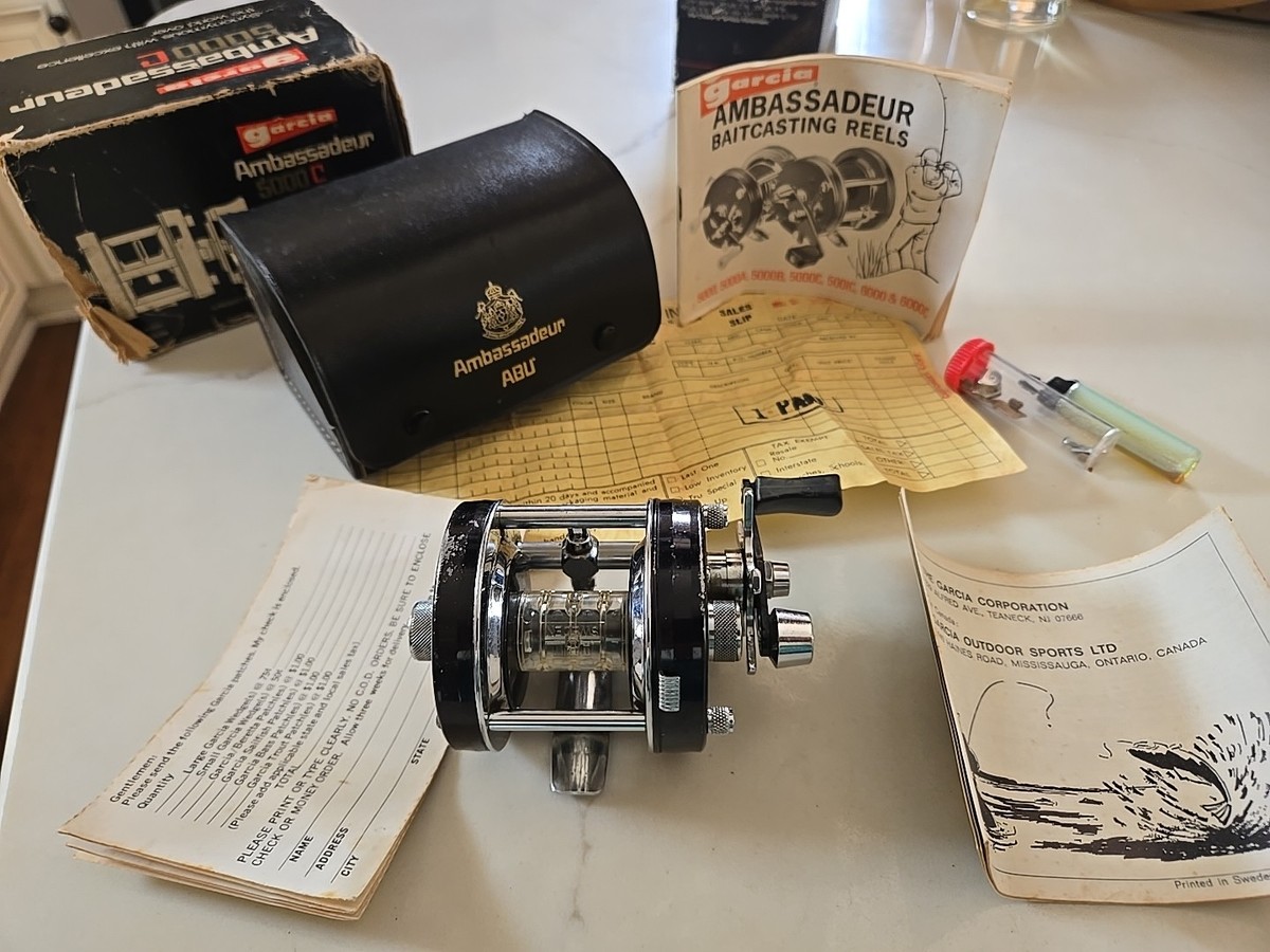 Abu Ambassadeur 5000C Vintage Model Fishing Reel with original box